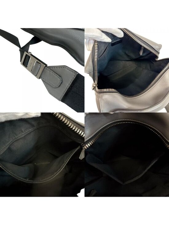 Fendi Backpack Leather Gray